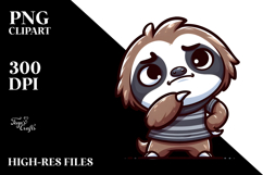 Dramatic Sloth PNG Product Image 2