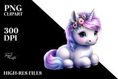 Pastel Baby Unicorn with Heather Product Image 2