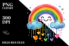 Simple Smiling Rainbow, Transparent PNG Product Image 2