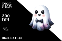 Simple Halloween Ghost PNG Product Image 2