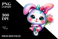 Goofy Cute Baby Bunny PNG Product Image 2