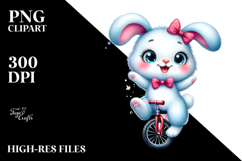 Goofy Cute Baby Bunny PNG Product Image 2