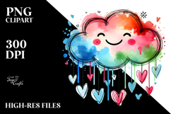 Simple Smiling Cloud, Transparent PNG Product Image 2