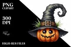 Funny Watercolor Baby Halloween Hat | Sublimation Clipart Product Image 3