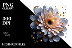 Abstract Gerbera, Watercolor PNG Product Image 2