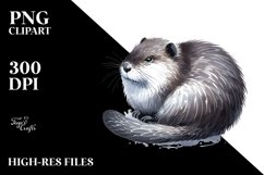 Simple Muskrat Clipart Product Image 3