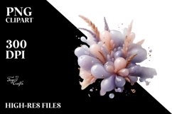 Abstract Lavender Flower PNG Product Image 2