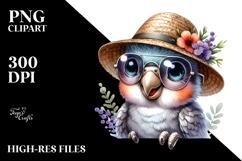 Cute Parrot with Hat, Transparent PNG Product Image 2