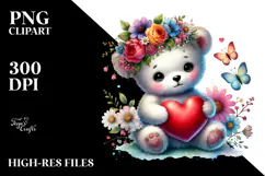 Adorned Baby Bear, Transparent PNG Product Image 2