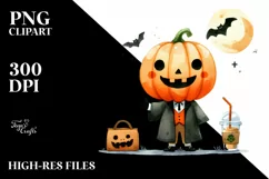 Simple Funny Halloween Clipart, Transparent PNG Product Image 3