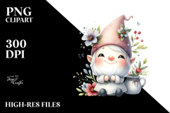 Watercolor Small Gnome Clipart Product Image 2
