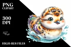 Colorful Swimming Ptarmigan | Clipart Product Image 3