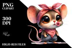 Baby Mouse with Bandana | Sublimation | Clipart Product Image 2