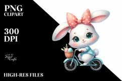 Easter Bunny Egg Flower, Clipart |T-shirt, Mug PNG Product Image 7