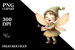 Watercolor Vintage Funny Fairy Product Image 2