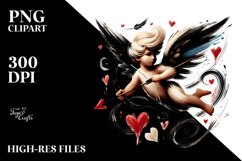 Paint Brush Style Cupid PNG Product Image 2