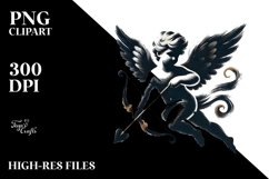 Paint Brush Style Cupid PNG Product Image 2