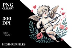 Paint Brush Style Cupid PNG Product Image 2