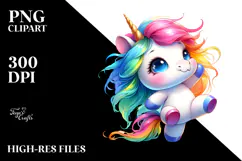 Funny Dancing Unicorn, Transparent PNG Product Image 2