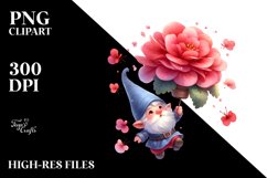 Cute Small Gnome with Begonia Product Image 3