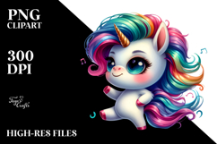 Vibrant Cute Unicorn PNG Product Image 2