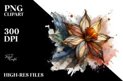 Abstract Stained Daffodil | Sublimation | Clipart Product Image 2