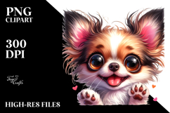 Cartoon Chihuahua with Big Eyes PNG Product Image 2