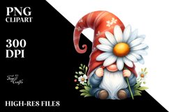 Cute Daisy GNOME with Big Hat PNG Product Image 2