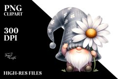 Cute Daisy GNOME with Big Hat PNG Product Image 2