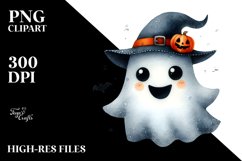 Whimsical Halloween Ghost Clipart Product Image 3