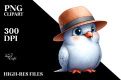Sitting Dove Hat Clipart Product Image 1