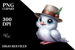 Proud Dove Hat Sticker Clipart Product Image 2