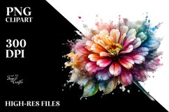 Abstract -Like Zinnia | Sublimation Clipart Product Image 3