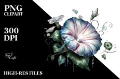Shiny Morning Glory Clipart Product Image 1