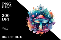 Colorful Magical Mushroom Clipart Product Image 2