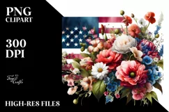 Detailed Flowers USA Colors Product Image 1