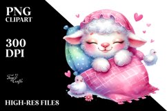 Cute Baby Lamb Cuddling, Children Bed Product Image 3