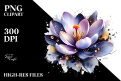 Abstract Glossy Golden Crocus | Clipart Product Image 1