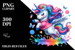 Vibrant Cute Unicorn PNG Product Image 2