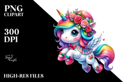 Vibrant Cute Unicorn PNG Product Image 2