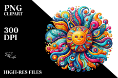 Colorful Vibrant Sun Clipart Product Image 2