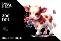 Cute Baby Cow | Clipart Product Image 2