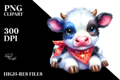 Cute Baby Cow | Clipart Product Image 2