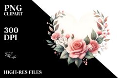 Simple Watercolor Heart PNG Product Image 2