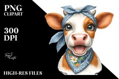 Cow Enthusiastic Cow Portrait with Housewife Product Image 1