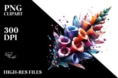 Abstract Glossy Foxglove | Sublimation | Clipart Product Image 3