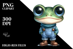 Expressive Cute Characters Standing Up | Sublimation Clipart Product Image 2