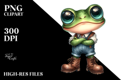 Expressive Cute Characters Standing Up | Sublimation Clipart Product Image 2