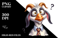 Funny Goose with Tie | Sublimation | Clipart Product Image 2