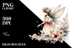 Washed Gothic Fairy, Transparent PNG Product Image 2